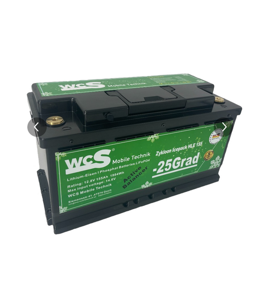 WCS Lithiumbatterie Zykloon Icepack HLE 155 BMS APP Heizung, Active Balancer